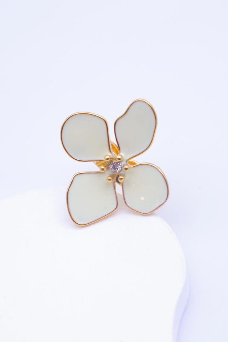 Bague en acier inoxydable ajustable - BLANC