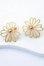 Boucles d'oreilles en acier inoxydable - BLANC