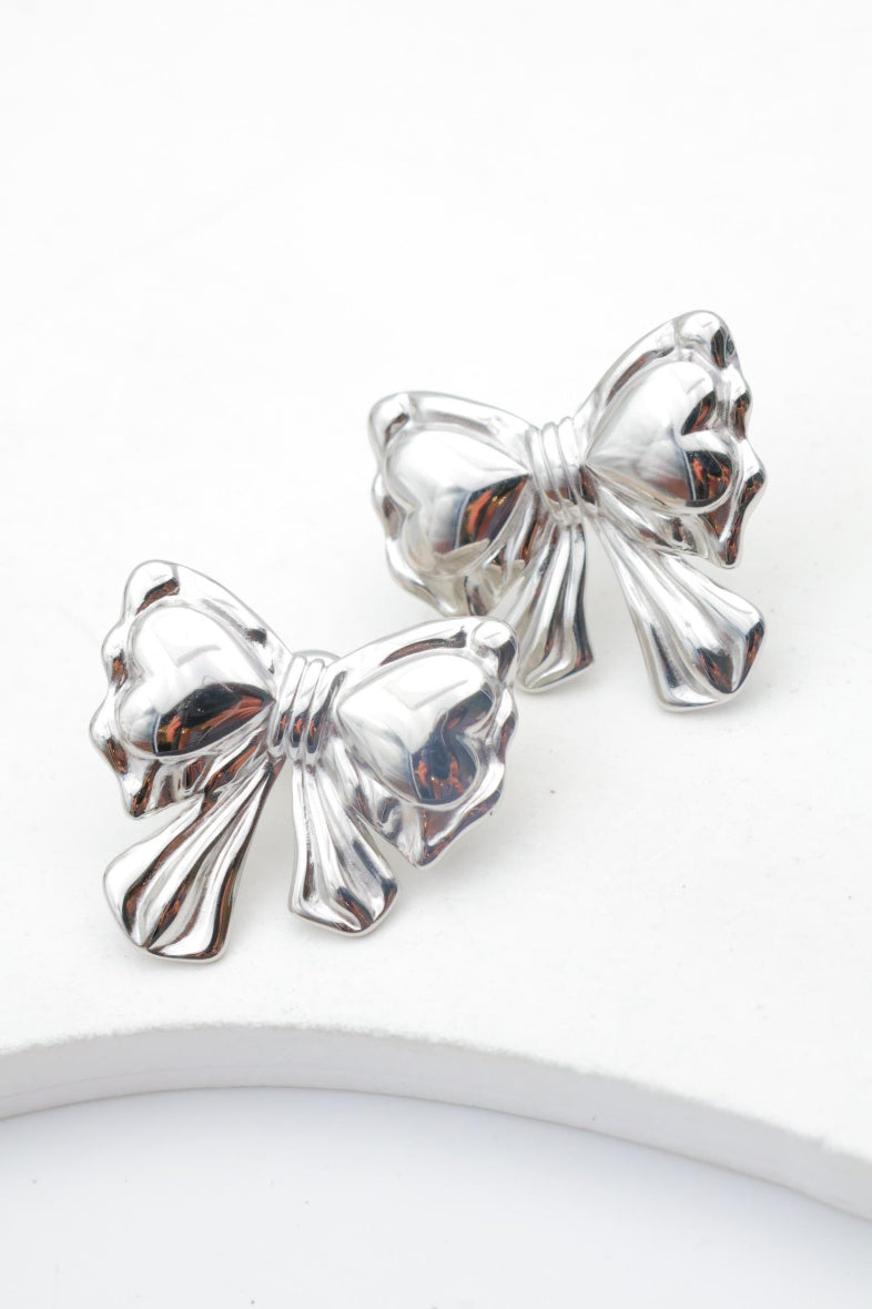 Boucles d'oreilles en acier inoxydable - ARGENT