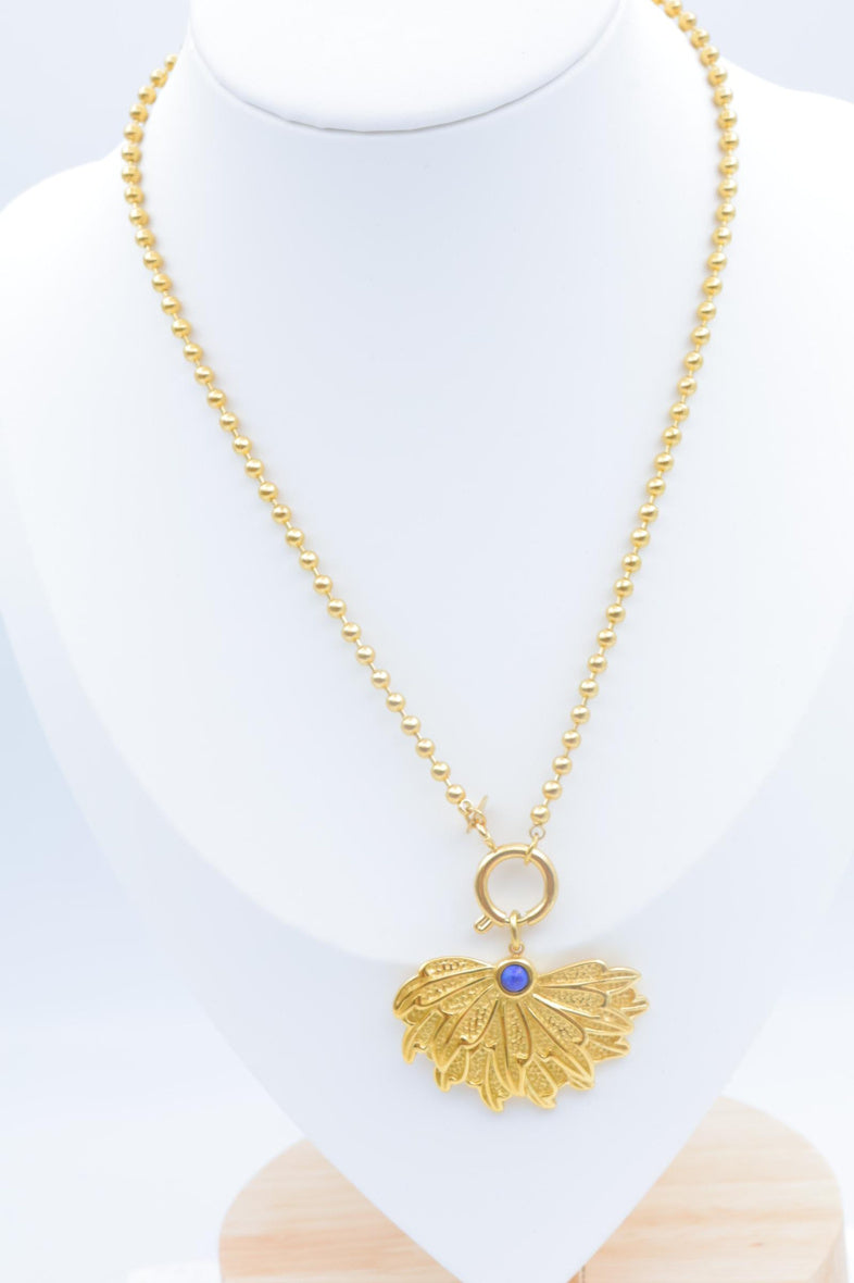 Collier en acier inoxydable - BLEU
