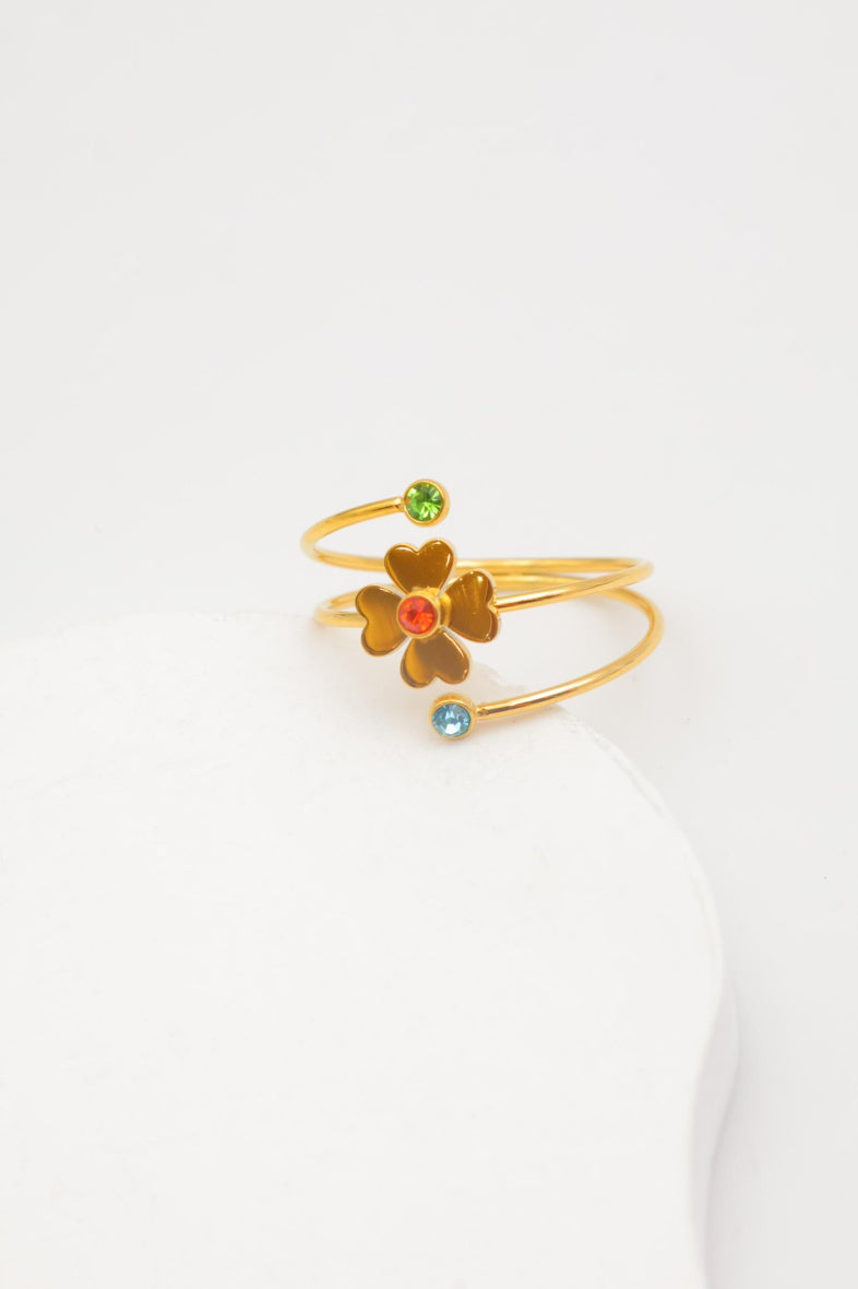 Bague en acier inoxydable ajustable - MULTICOLORE