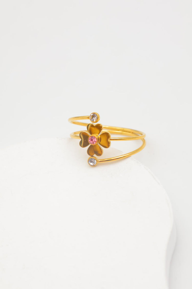 Bague en acier inoxydable ajustable - ROSE