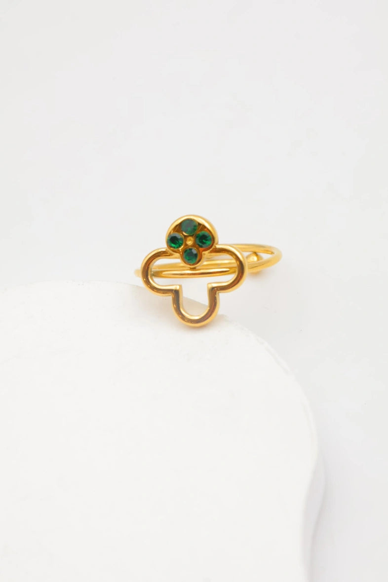 Bague en acier inoxydable ajustable - VERT