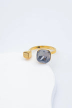 Bague en acier inoxydable ajustable - NOIR