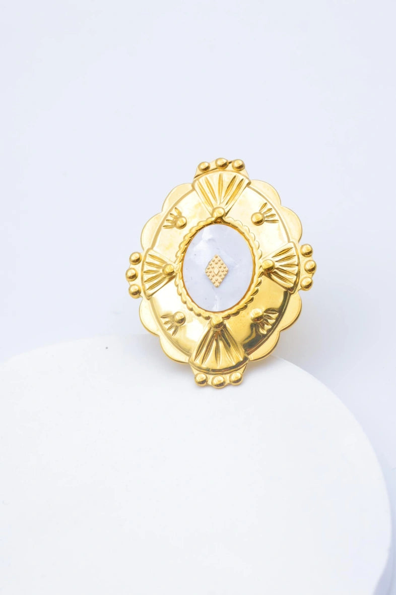 Bague en acier inoxydable ajustable - DORÉ