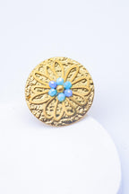 Bague en acier inoxydable ajustable - BLEU