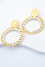 Boucles d'oreilles en acier inoxydable - BLANC