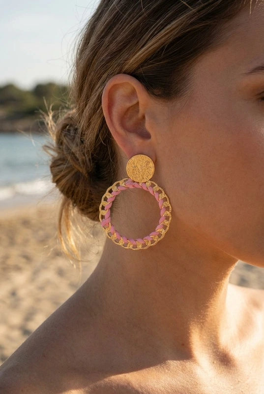 Boucles d’oreilles en acier inoxydable