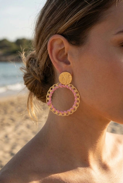 Boucles d’oreilles en acier inoxydable