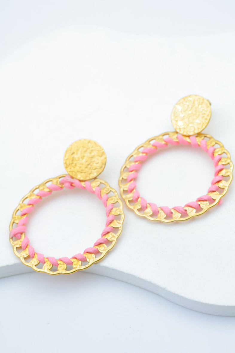 Boucles d'oreilles en acier inoxydable - ROSE