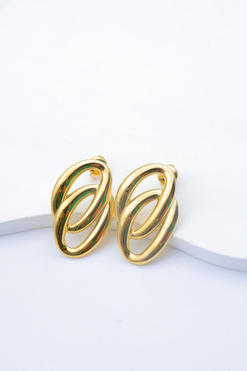 Boucles d'oreilles en acier inoxydable - DORÉ