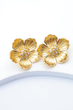 Boucles d'oreilles en acier inoxydable - BLANC