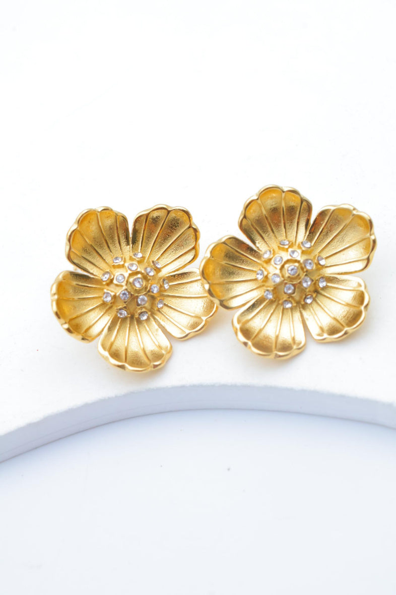 Boucles d'oreilles en acier inoxydable - BLANC