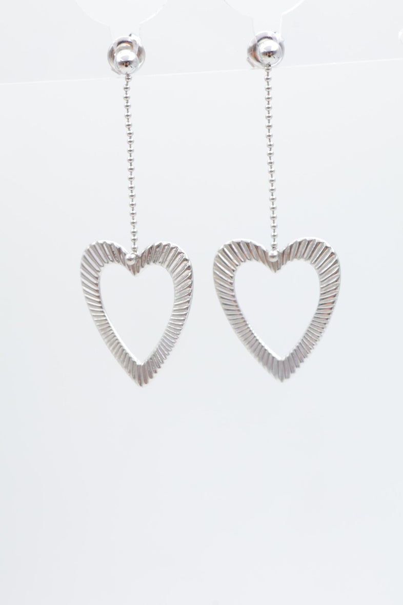Boucles d'oreilles en acier inoxydable - ARGENT