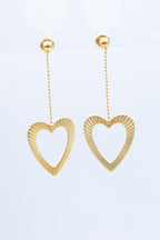 Boucles d'oreilles en acier inoxydable - DORÉ