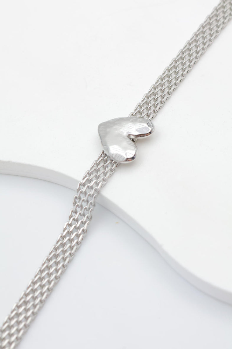 Bracelet en acier inoxydable - ARGENT