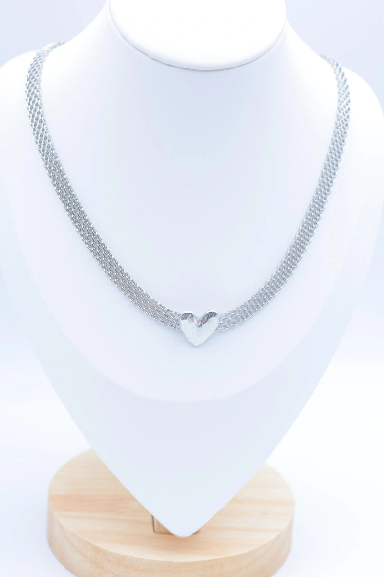 Collier en acier inoxydable - ARGENT