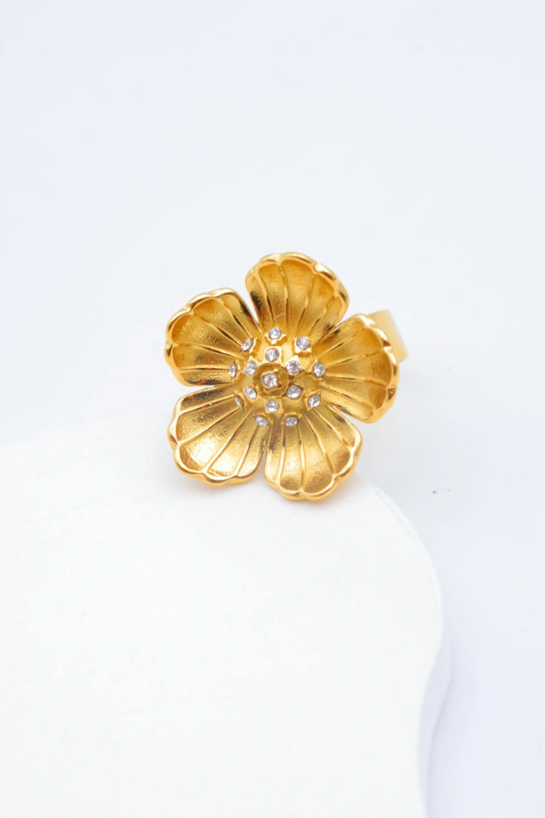 Bague en acier inoxydable ajustable - BLANC