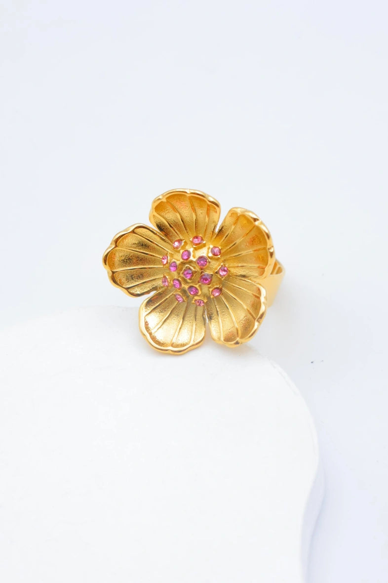 Bague en acier inoxydable ajustable - ROSE