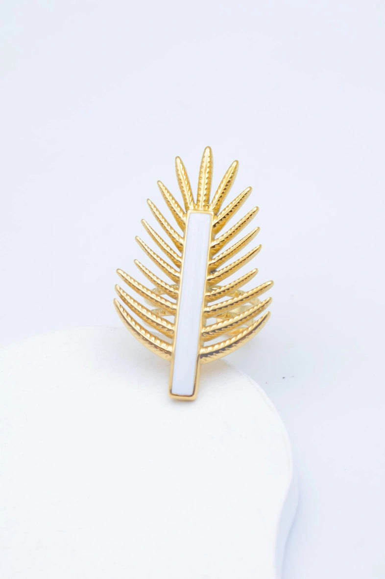 Bague en acier inoxydable ajustable - BLANC