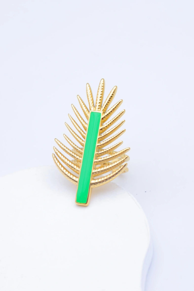 Bague en acier inoxydable ajustable - VERT