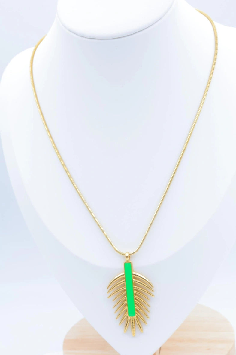 Collier en acier inoxydable - VERT