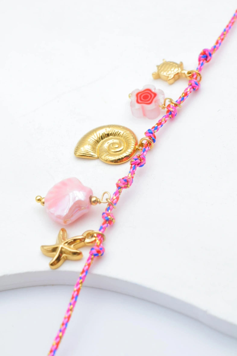 Bracelet en acier inoxydable - FUCHSIA
