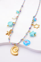 Collier en acier inoxydable - BLEU