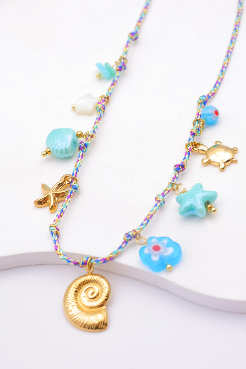 Collier en acier inoxydable - BLEU