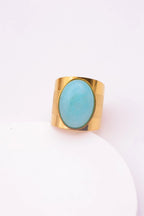 Bague en acier inoxydable ajustable - BLEU