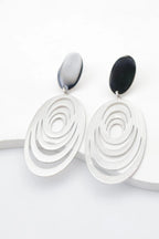 Boucles d'oreilles en acier inoxydable - ARGENT