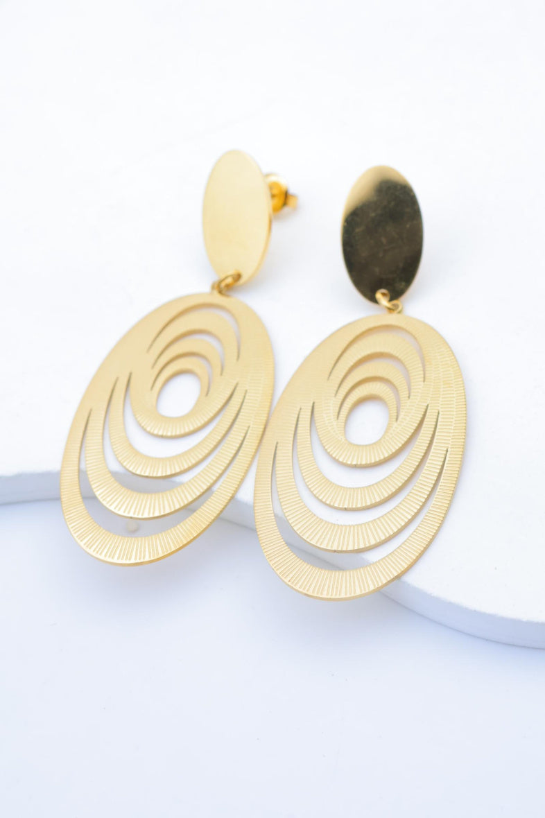 Boucles d'oreilles en acier inoxydable - DORÉ