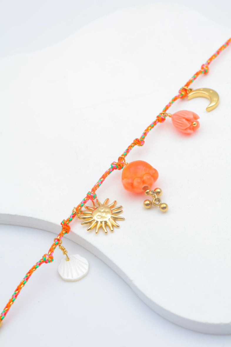 Bracelet en acier inoxydable - ORANGE