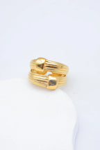 Bague en acier inoxydable ajustable - DORÉ