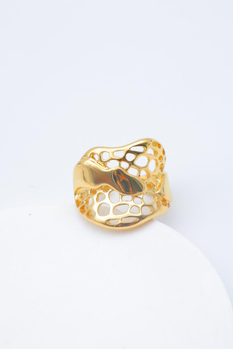 Bague en acier inoxydable ajustable - DORÉ