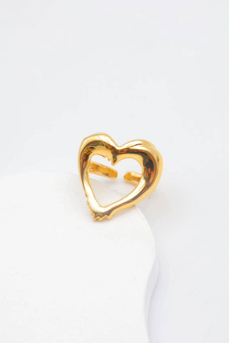 Bague en acier inoxydable ajustable - DORÉ