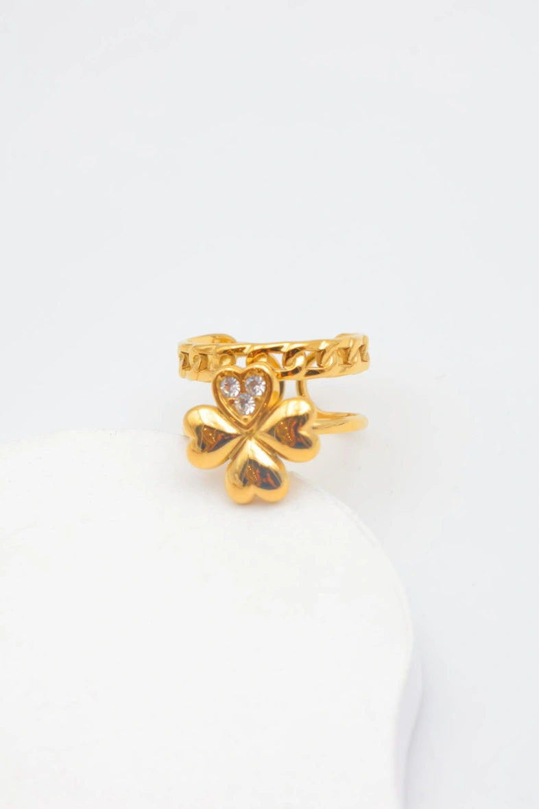 Bague en acier inoxydable ajustable - DORÉ