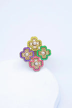 Bague en acier inoxydable ajustable - MULTICOLORE
