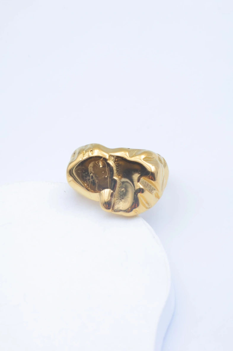 Bague en acier inoxydable ajustable - DORÉ
