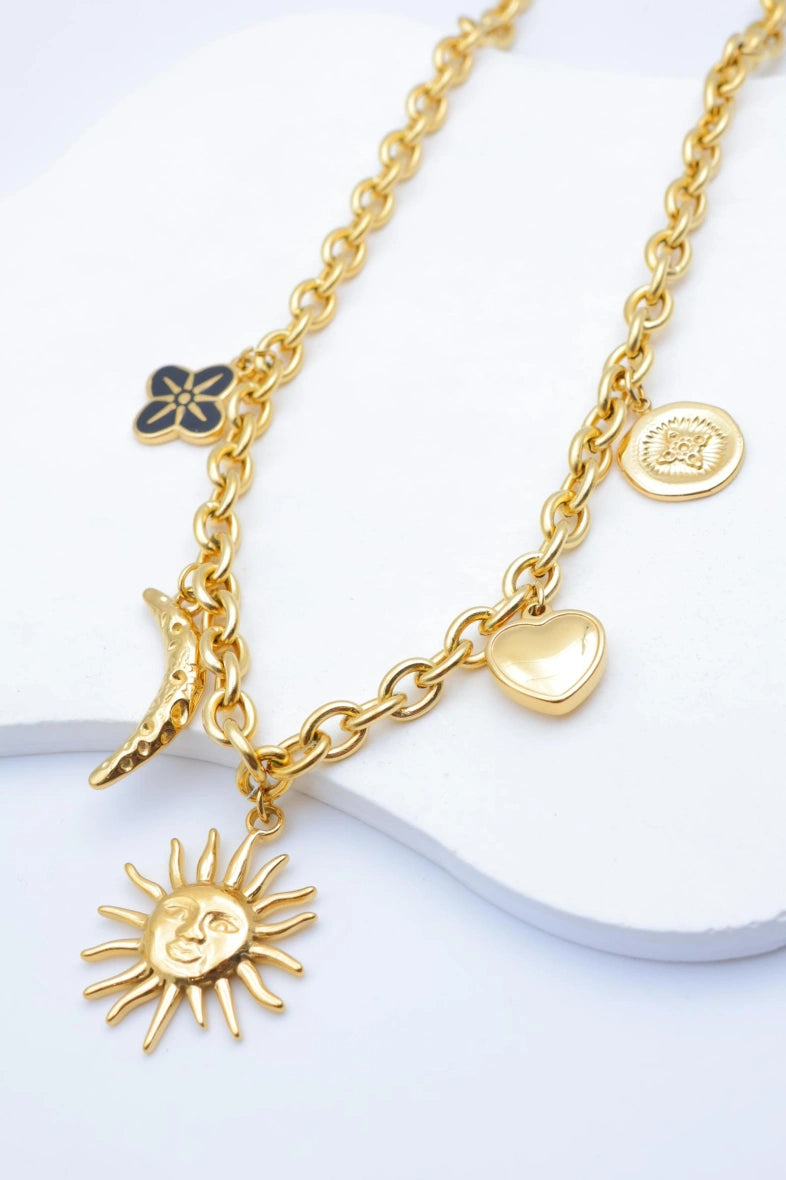 Collier en acier inoxydable - NOIR