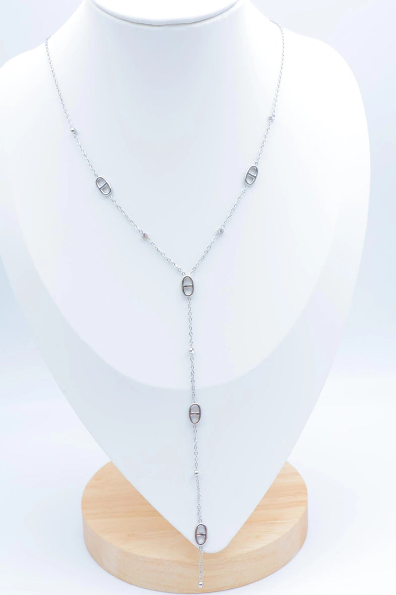 Collier en acier inoxydable - ARGENT