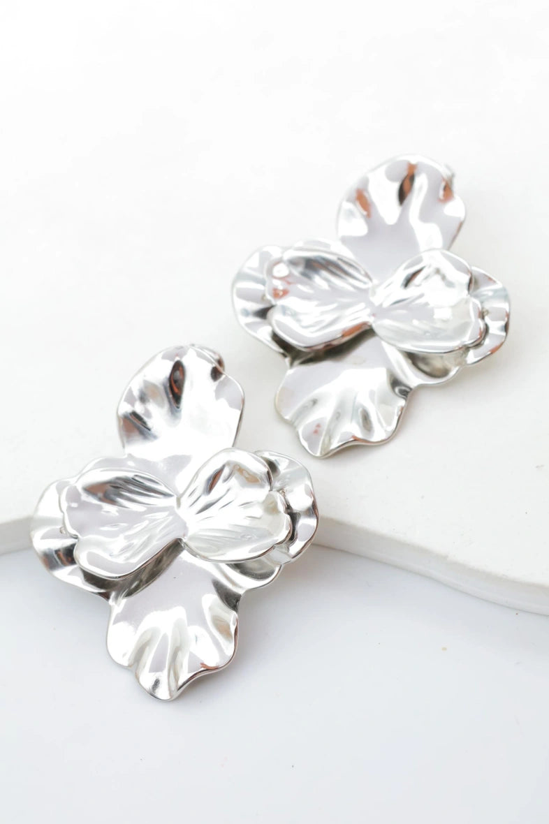 Boucles d'oreilles en acier inoxydable - ARGENT
