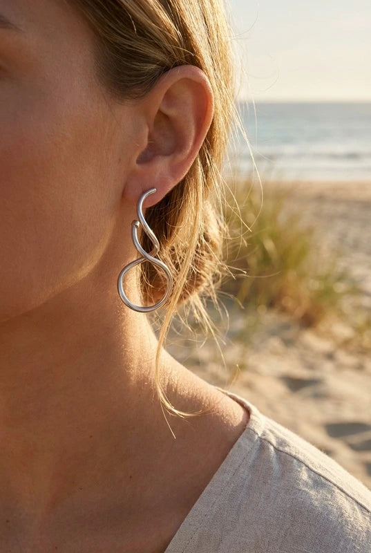Boucles d’oreilles en acier inoxydable
