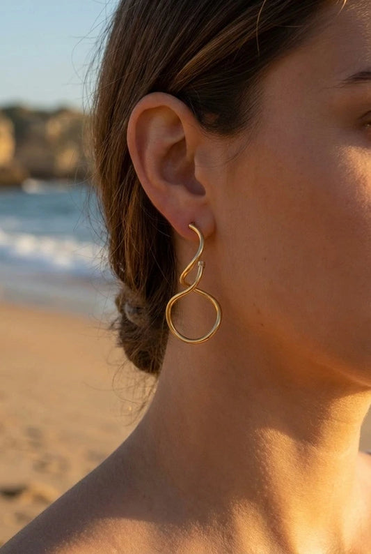 Boucles d’oreilles en acier inoxydable