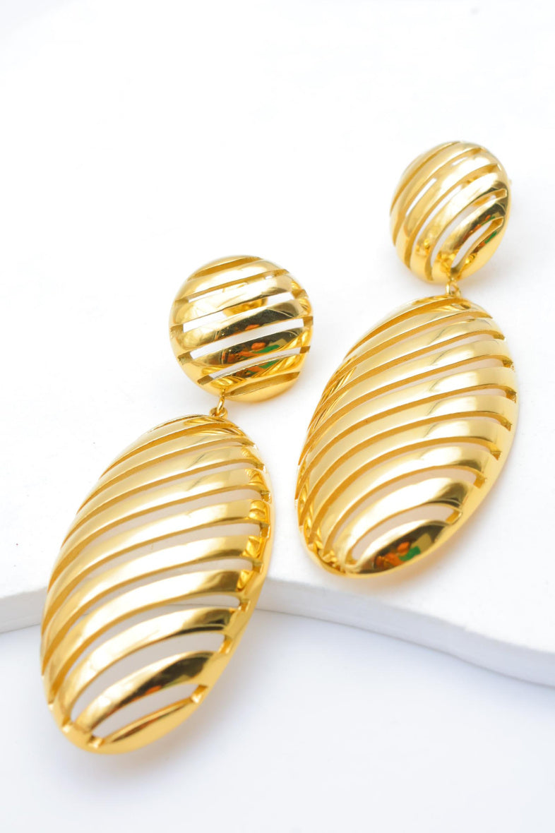 Boucles d'oreilles en acier inoxydable - DORÉ