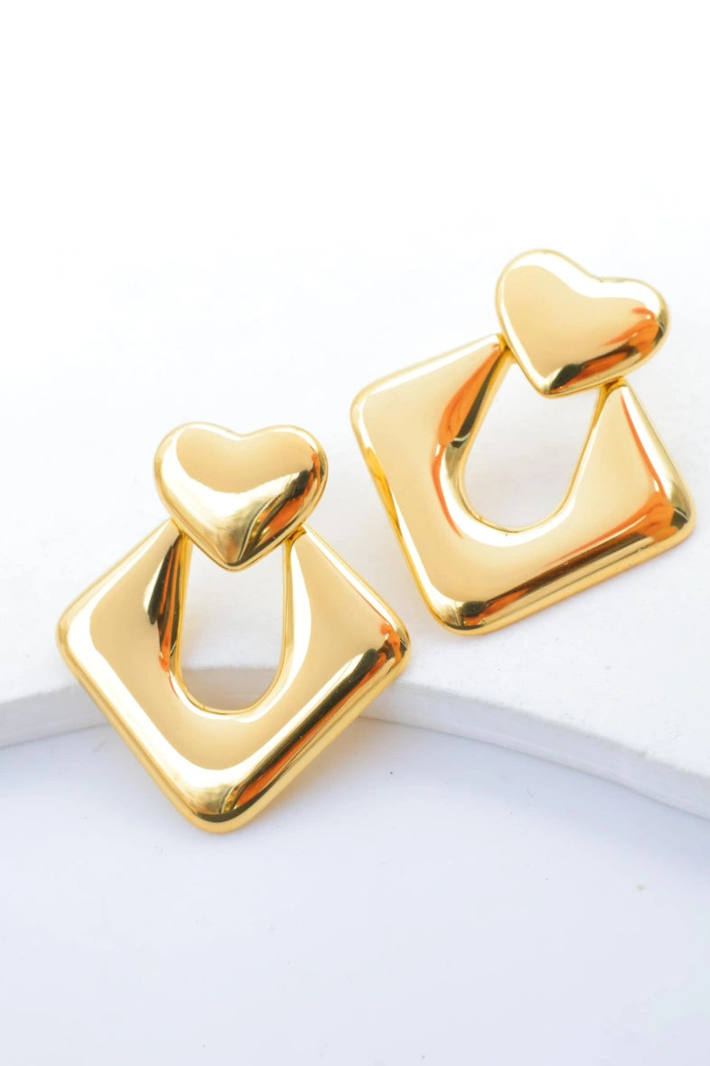 Boucles d'oreilles en acier inoxydable - DORÉ