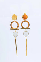 Boucles d'oreilles en acier inoxydable - BLANC