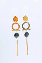 Boucles d'oreilles en acier inoxydable - NOIR