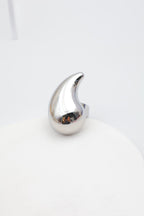 Bague en acier inoxydable ajustable - ARGENT