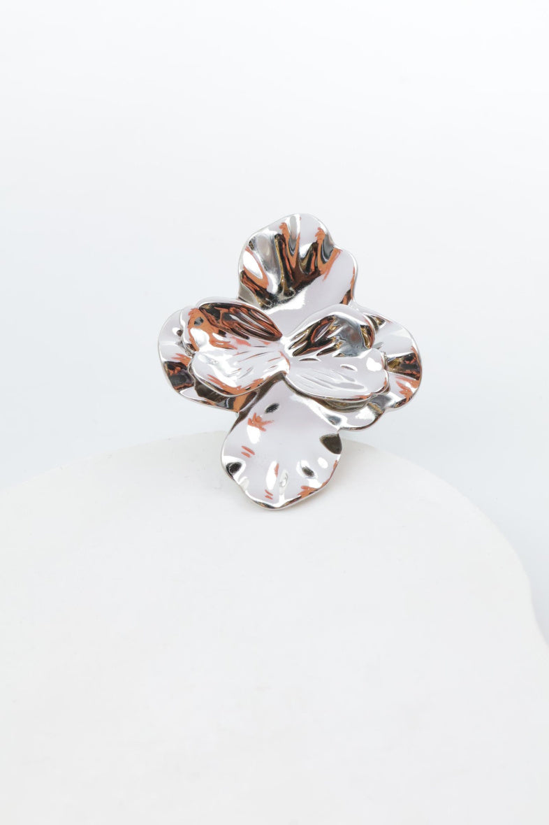 Bague en acier inoxydable ajustable - ARGENT